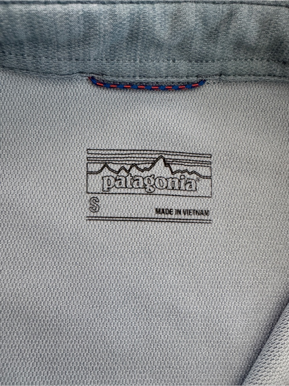 Patagonia Light Blue Polo with Embroidered Fish Patch - Picture 3 of 4